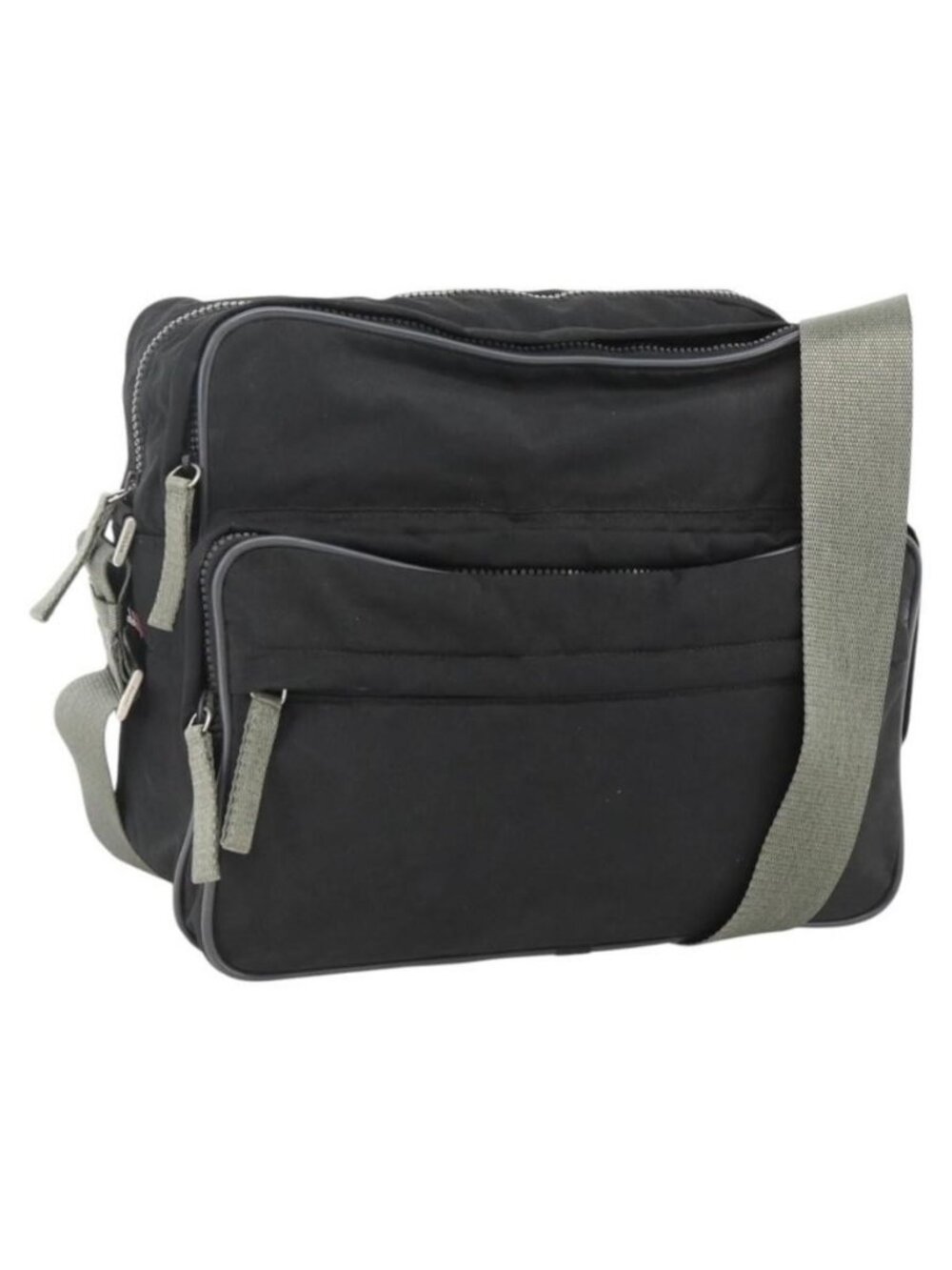 Authentic PRADA Sports Shoulder Bag Nylon Black Silver